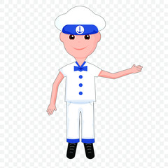 Illustration eines jungen Matrosen