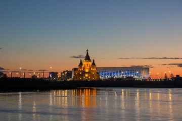 Obraz premium view of the embankment of Nizhny Novgorod