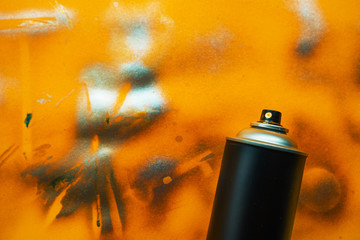 Color spray can for graffiti artwork