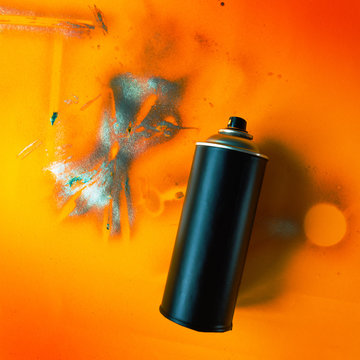Color spray can for graffiti artwork
