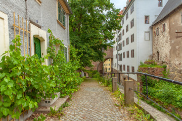 Fototapeta na wymiar District of the city Meissen in Saxony Germany