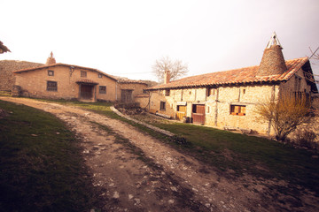 Fototapeta na wymiar Medieval village of Calatanazor in Soria Spain