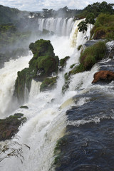 Chutes d'eau à Iguazu en Argentine