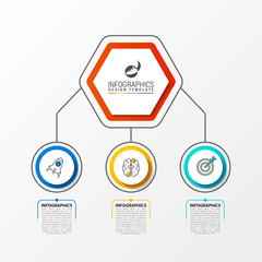 Infographic design template. Creative concept with 3 steps