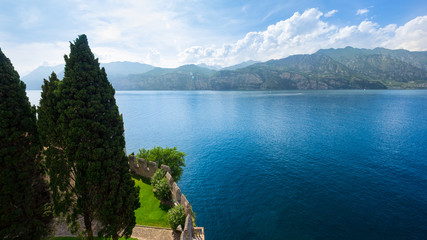 Garda Lake in summer