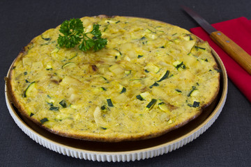 tortilla à la courgette