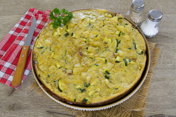 tortilla à la courgette