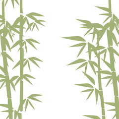 Bamboo illustration. Design for prints, asian spa and massage, cosmetics package, materials.