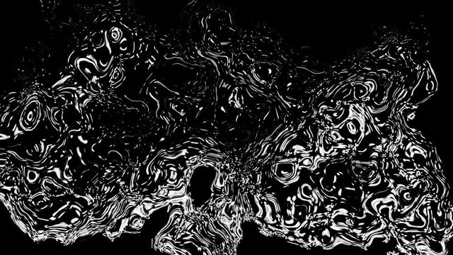 Abstract Fire Plasma Texture. Loopable Alpha Matte Footage for Compositing