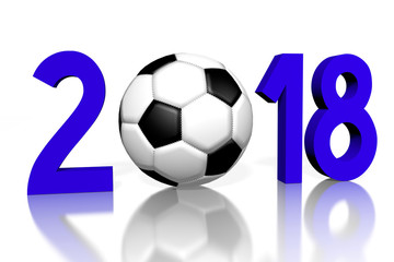 Obraz premium 3D soccer concept - 2018