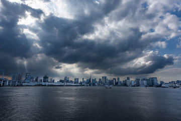 Obraz premium 都市風景 Mystical Tokyo