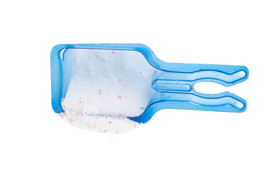 washing powder with cup isolated