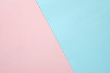 Pink and light blue pastel paper color for background