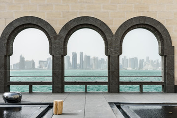 Doha framed Qatar