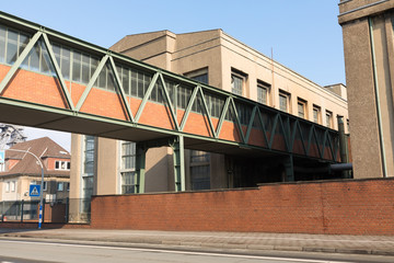 mining building with blue sky