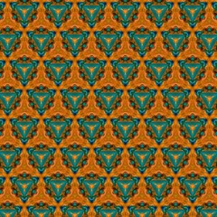 Seamless pattern background. Symmetric vintage fabric texture. Decor for design trendy fashion clothes, textile and print. High resolution desktop wallpaper. Template for hand made products decoration