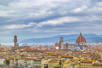 Fototapeta na wymiar Aerial View Florence, Italy