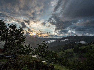 Sunset at Sena Asturias Spain