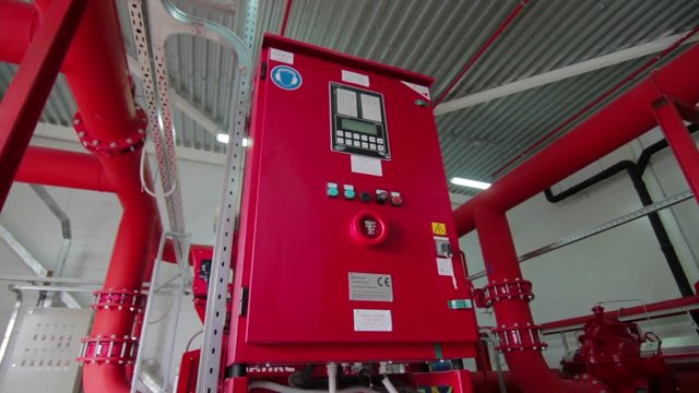 Industrial and building fire alarm and water sprinkler system