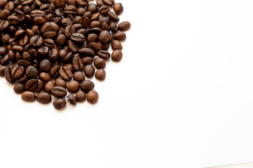 coffee beans on a white background