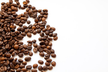 coffee beans on a white background