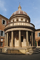 Roma, il tempietto del Bramante in S. Pietro in Montorio