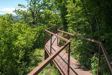 Okatse Canyon, hiking trail above the canyon, Zeda Gordi, Georgia