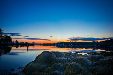 Sunset in Chester Nova Scotia Canada.