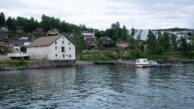 Old industrial building at the seaside