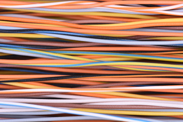 Colorful electrical cables