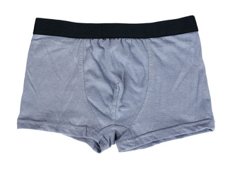 Underpants and clothing for kids isolated on white background