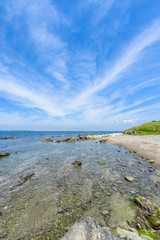 青空と海　The blue sky and blue ocean.