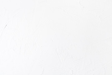 The texture of white paint brush on the concrete coating