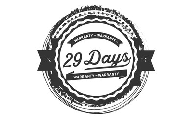 Fototapeta premium 29 days warranty icon stamp