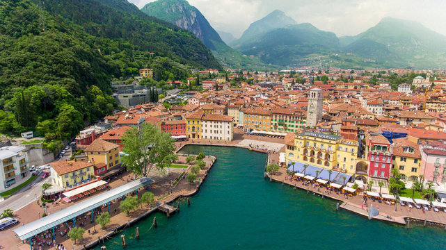 Blick &uuml;ber die Altstadt von Riva del Garda, Reiff, Gardasee Italien