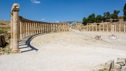 Giordania antiche rovine di Jerash