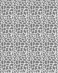 Obraz premium Seamless giraffe pattern in black and white