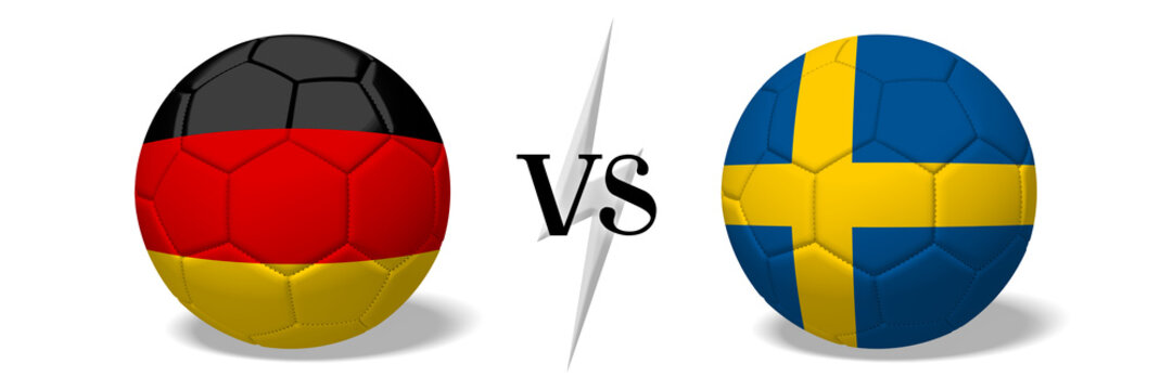 Soccer championship - Germany vs Sweden