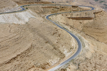 Giordania, paesaggio desertico valle del Mujib 