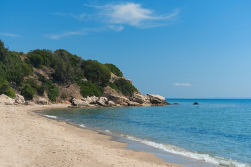 Naklejka na ściany i meble Beautiful beach at Chalkidiki peninsula, Greece