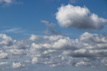 Clouds on blue sky