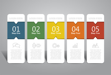 Infographic template. Vector illustration. Can be used for workflow layout, diagram, business step options, banner.