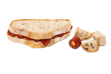 chorizo and traditional bread