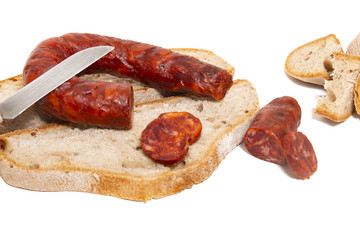 chorizo and traditional bread