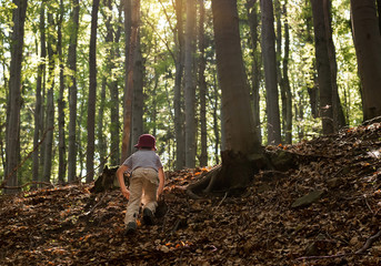 Child in the forest