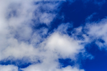 Blue sky and clouds with copy space