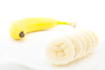 Banana isolated on white background