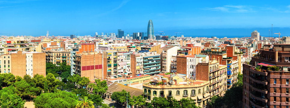 Cityscape Barcelona, Catalonia Spain