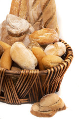 Fresh Assortment of baked bread varieties