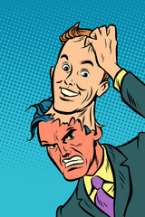 evil man mask good man